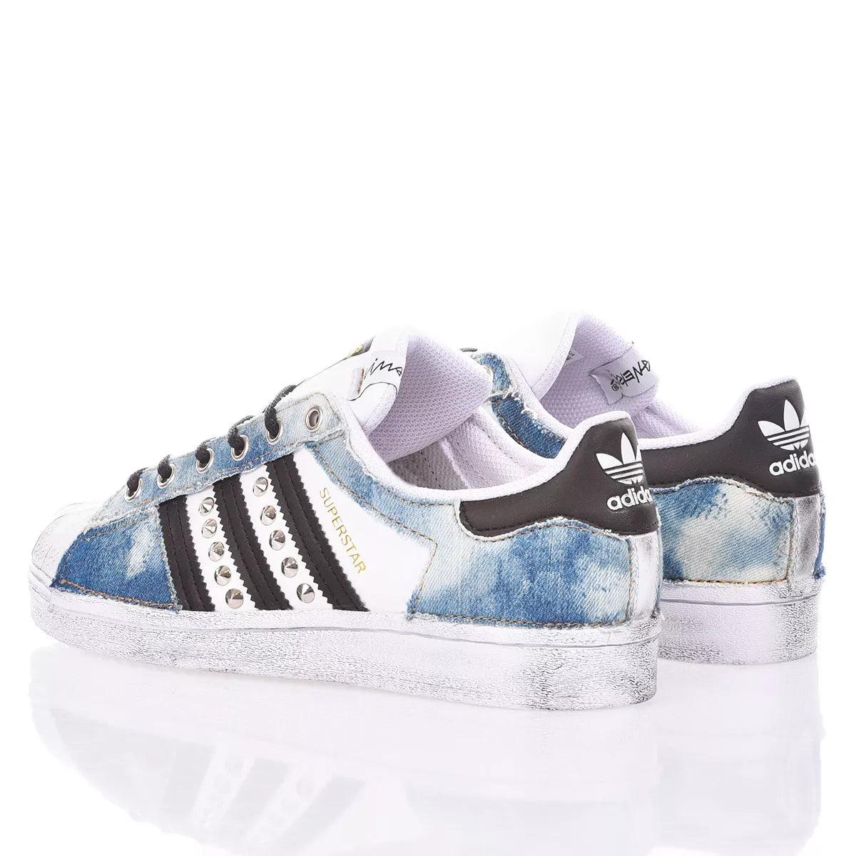 Adidas Superstar Indigo Bleached