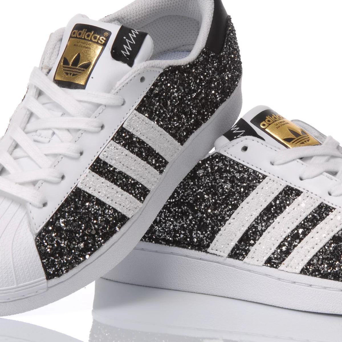 Adidas Superstar Glitter Black