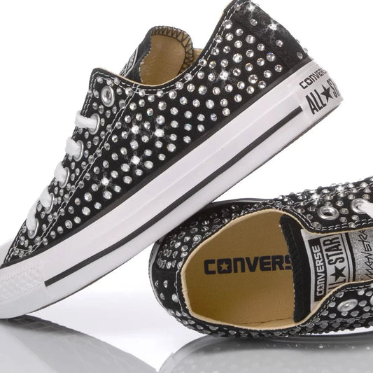 Converse Swarovski Black Ox