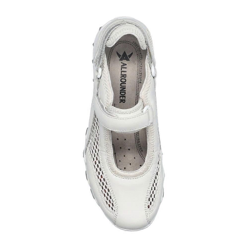 Allrounder Niro OFFWHITE Nimbus Cloud by mephisto - Scarpe a strappo donna con plantare estraibile per plantari