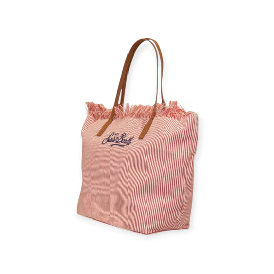 BORSA CITYBAG BIANCA E ROSSA