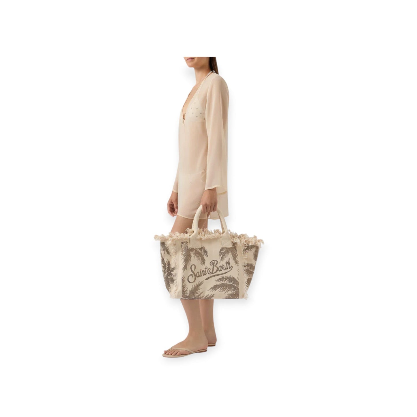 BORSA VANITY BEIGE STRASS