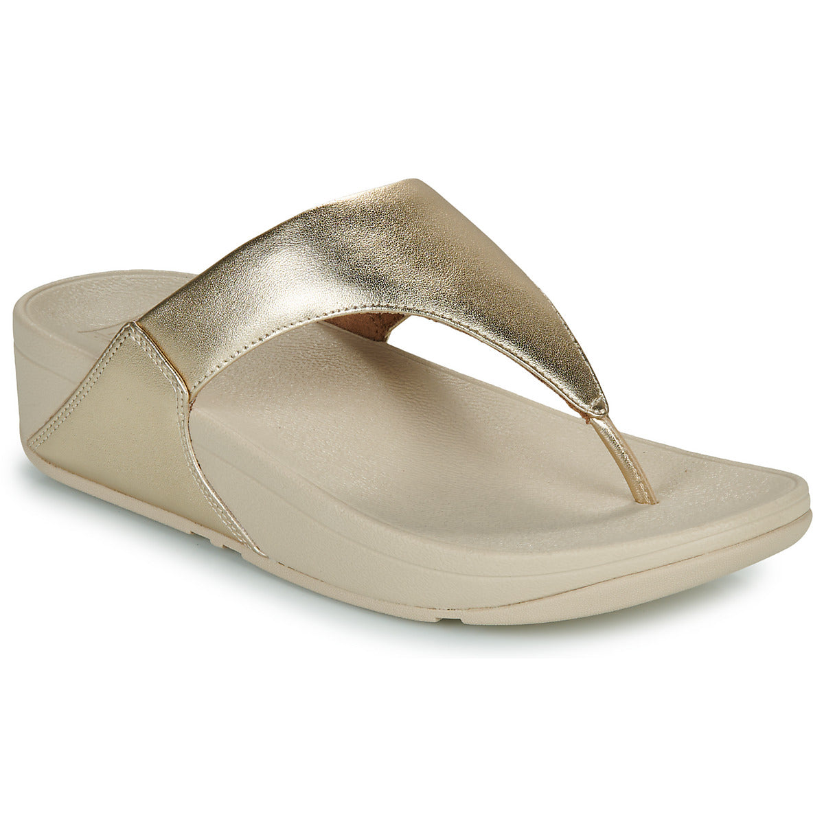 FITFLOP Sandali infradito in pelle metallizzata LULU I88