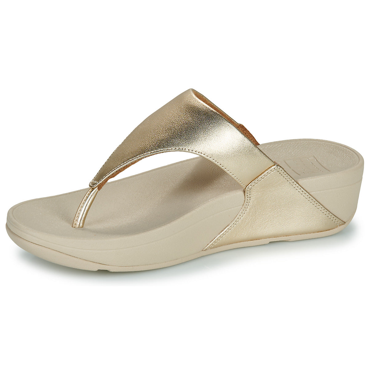 FITFLOP Sandali infradito in pelle metallizzata LULU I88