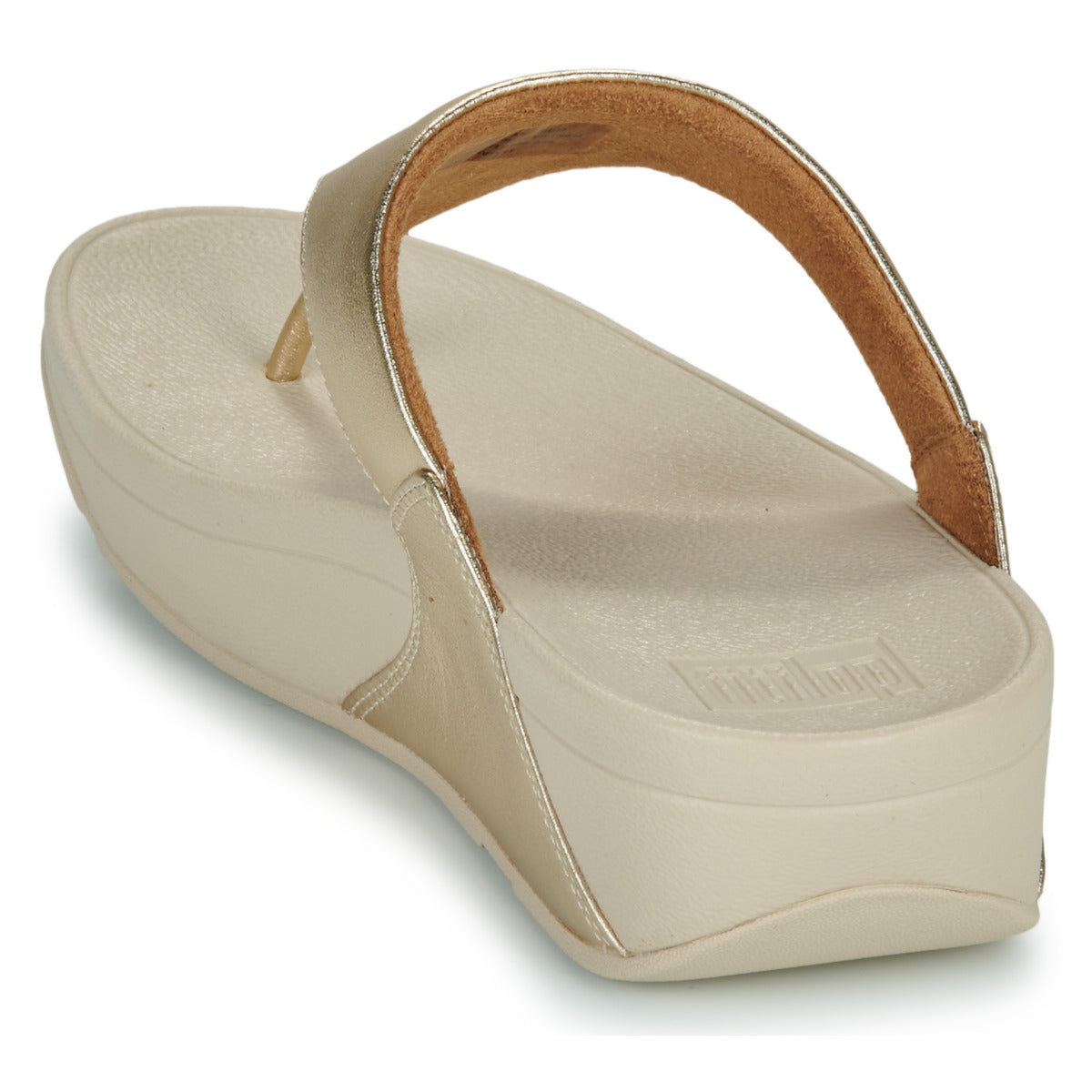 FITFLOP Sandali infradito in pelle metallizzata LULU I88