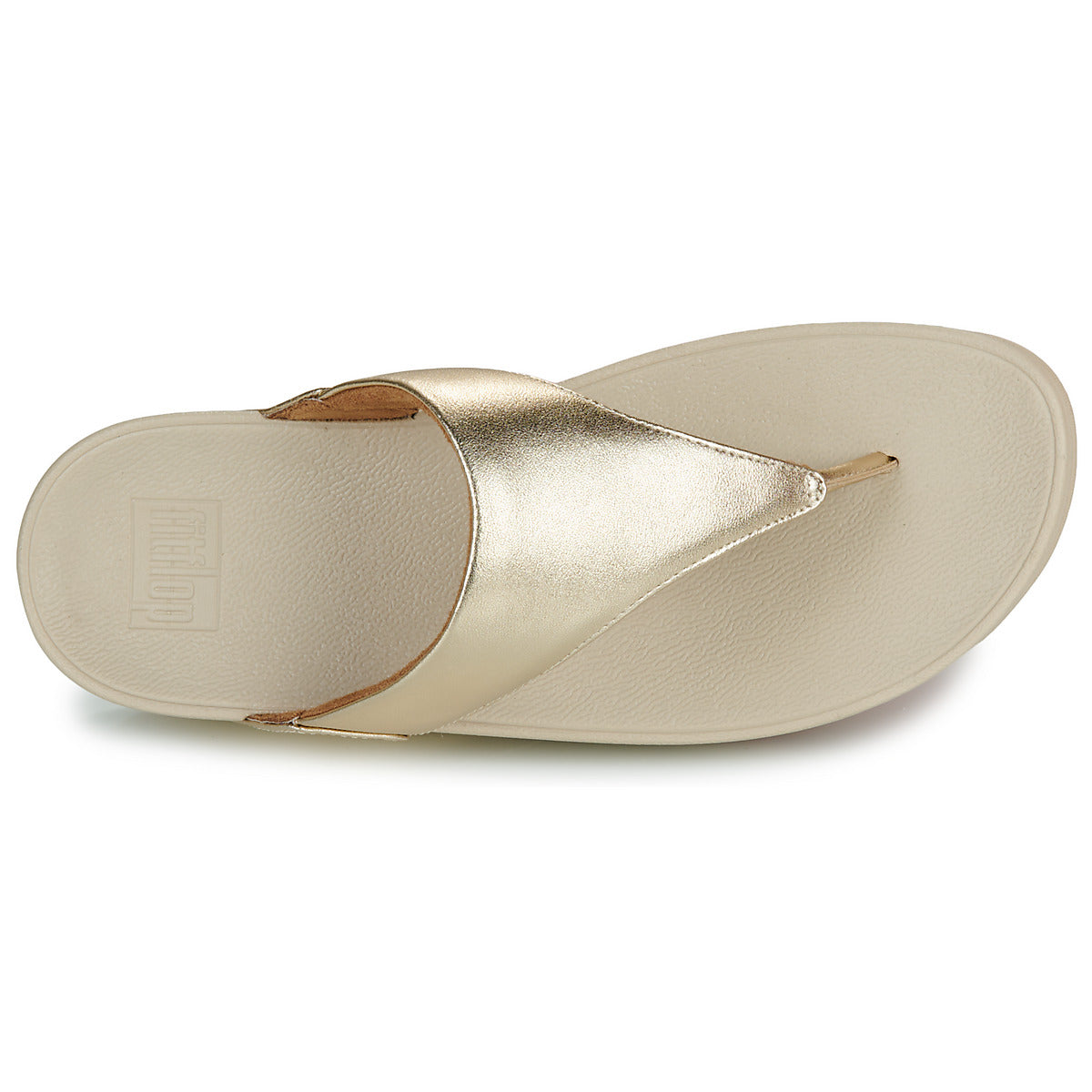 FITFLOP Sandali infradito in pelle metallizzata LULU I88