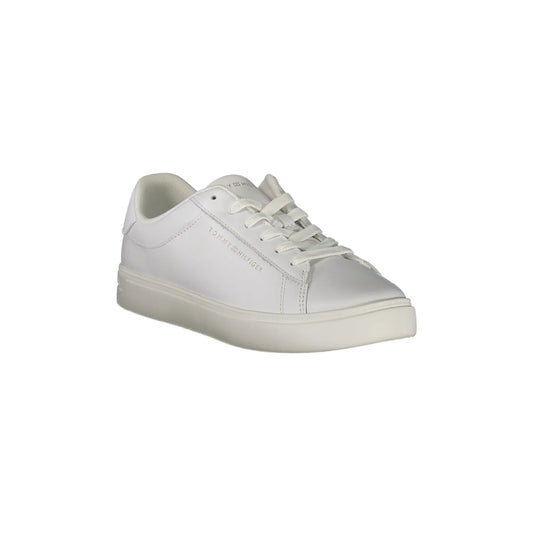 TOMMY HILFIGER Scarpe Sneakers Donna Bianche con Plantare Removibile