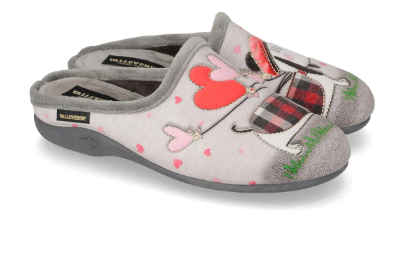 VALLEVERDE 26122 – Ciabatta da Donna con stampa e sottopiede in peluche
