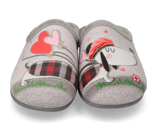 VALLEVERDE 26122 – Ciabatta da Donna con stampa e sottopiede in peluche