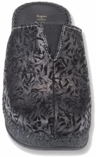 STILEDIVITA Ciabatta Donna Sabot Zeppa Alta 8606 Peltro Camoscio Stampa Moscato