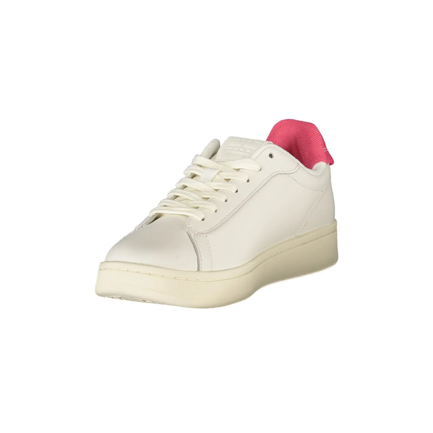 TOMMY HILFIGER Sneakers Donna Bianche con Dettagli Fuxia