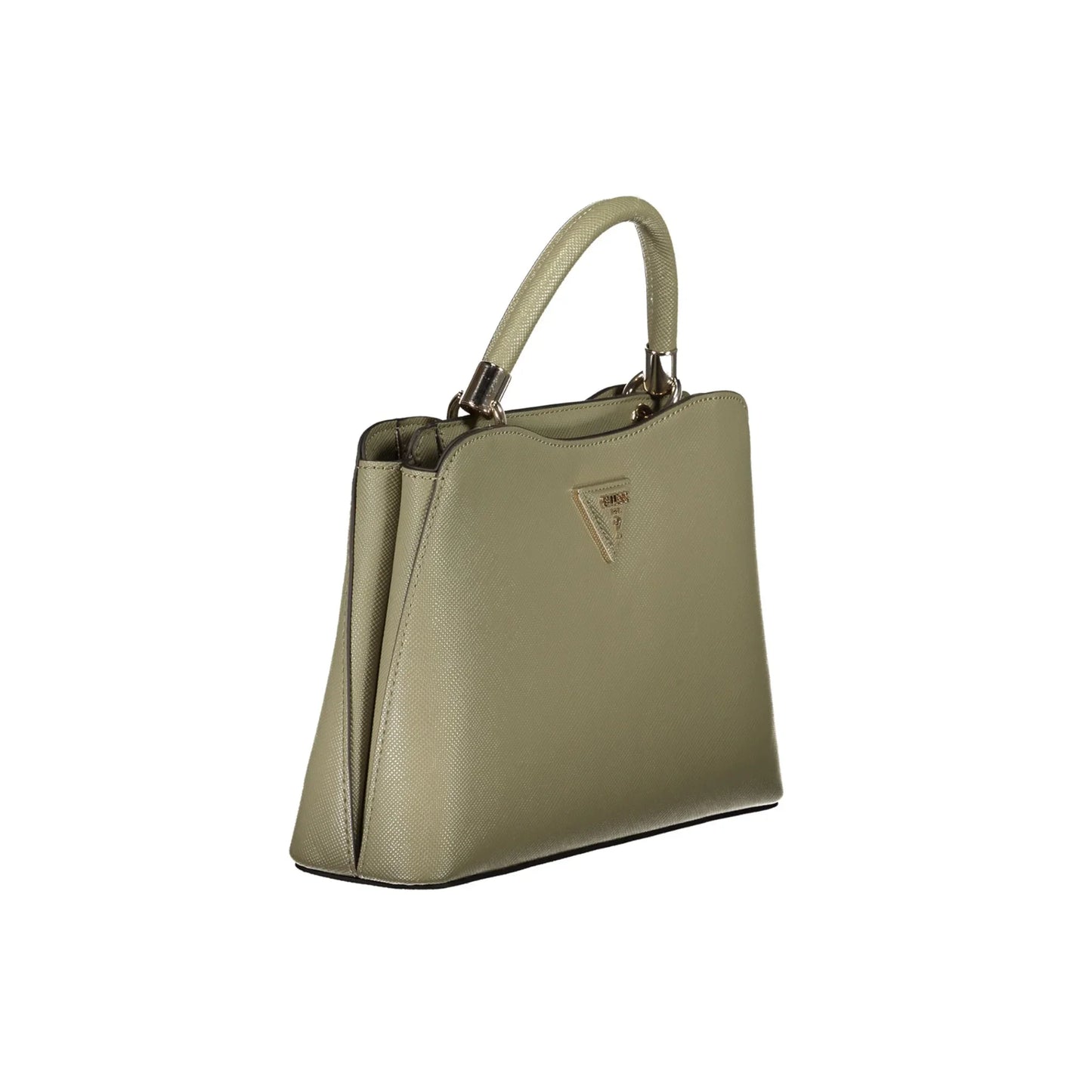 GUESS JEANS Borsa Donna Gizele Verde a Mano con Tracolla Removibile