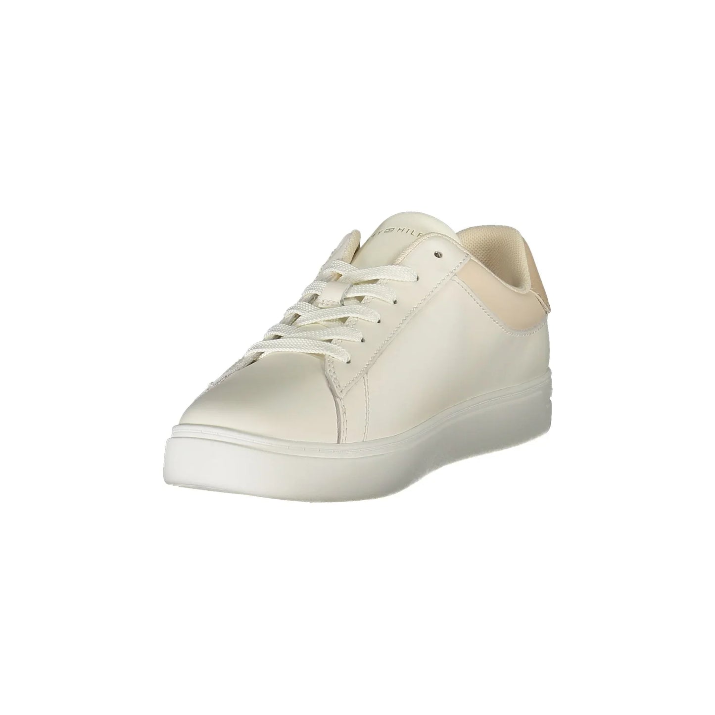 TOMMY HILFIGER Scarpe Sneakers Donna Beige con Dettagli a Contrasto e Plantare Removibile