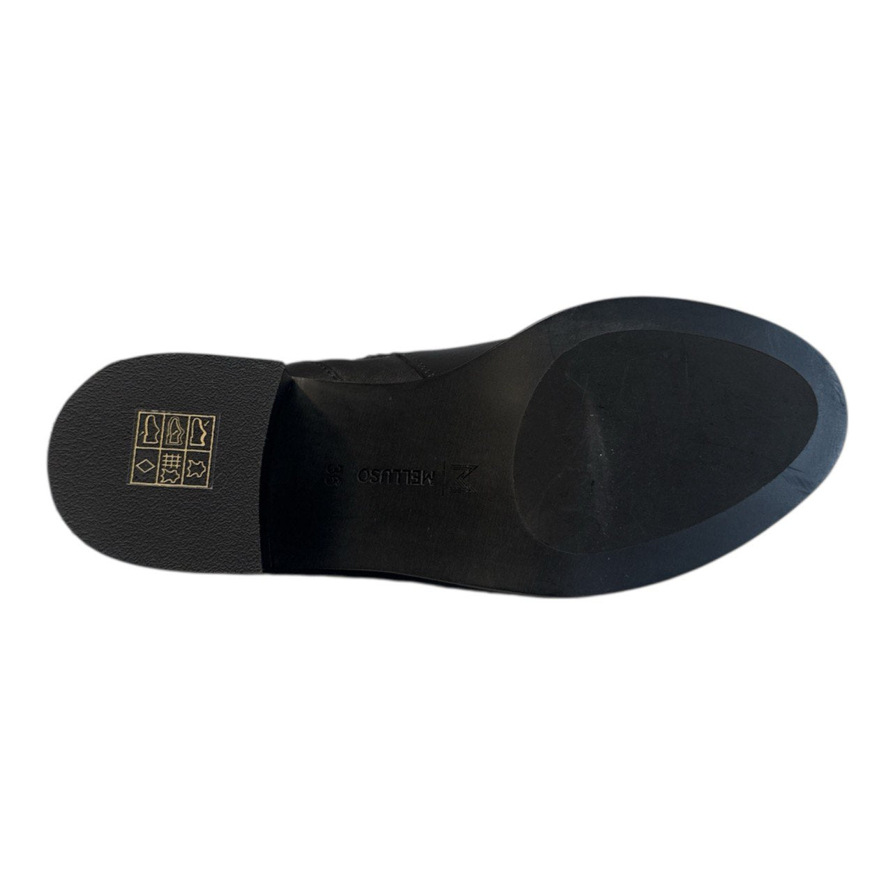 MELLUSO K36067 nero scarpe donna stivaletti pelle tacco zip