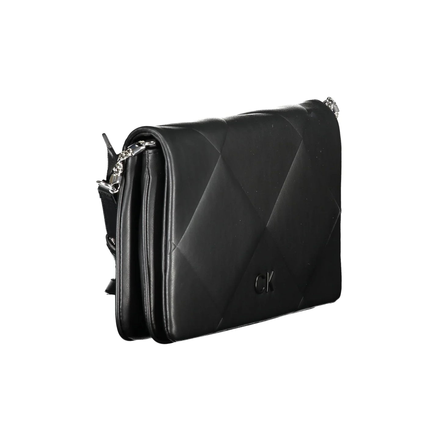 Calvin Klein Borsa Donna Nera con Tracolla Regolabile e Dettagli a Contrasto