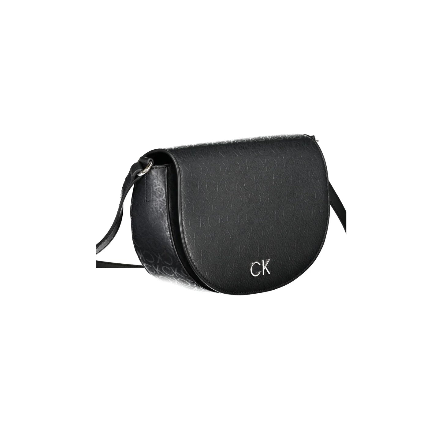 Calvin Klein Borsa Donna a Tracolla Nera con Tasca Interna e Chiusura a Magnete