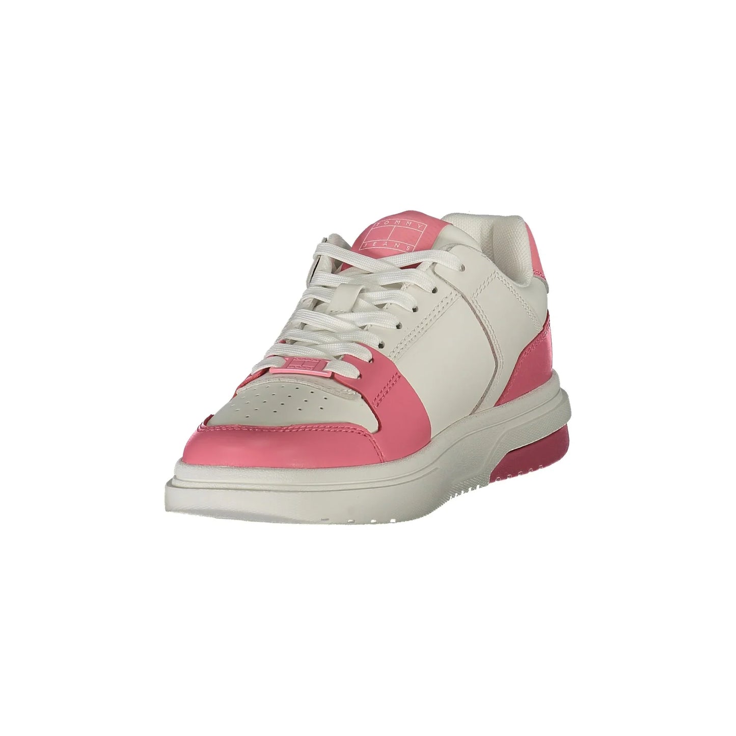 TOMMY HILFIGER Scarpe Sneakers Donna Rosa con Dettagli a Contrasto