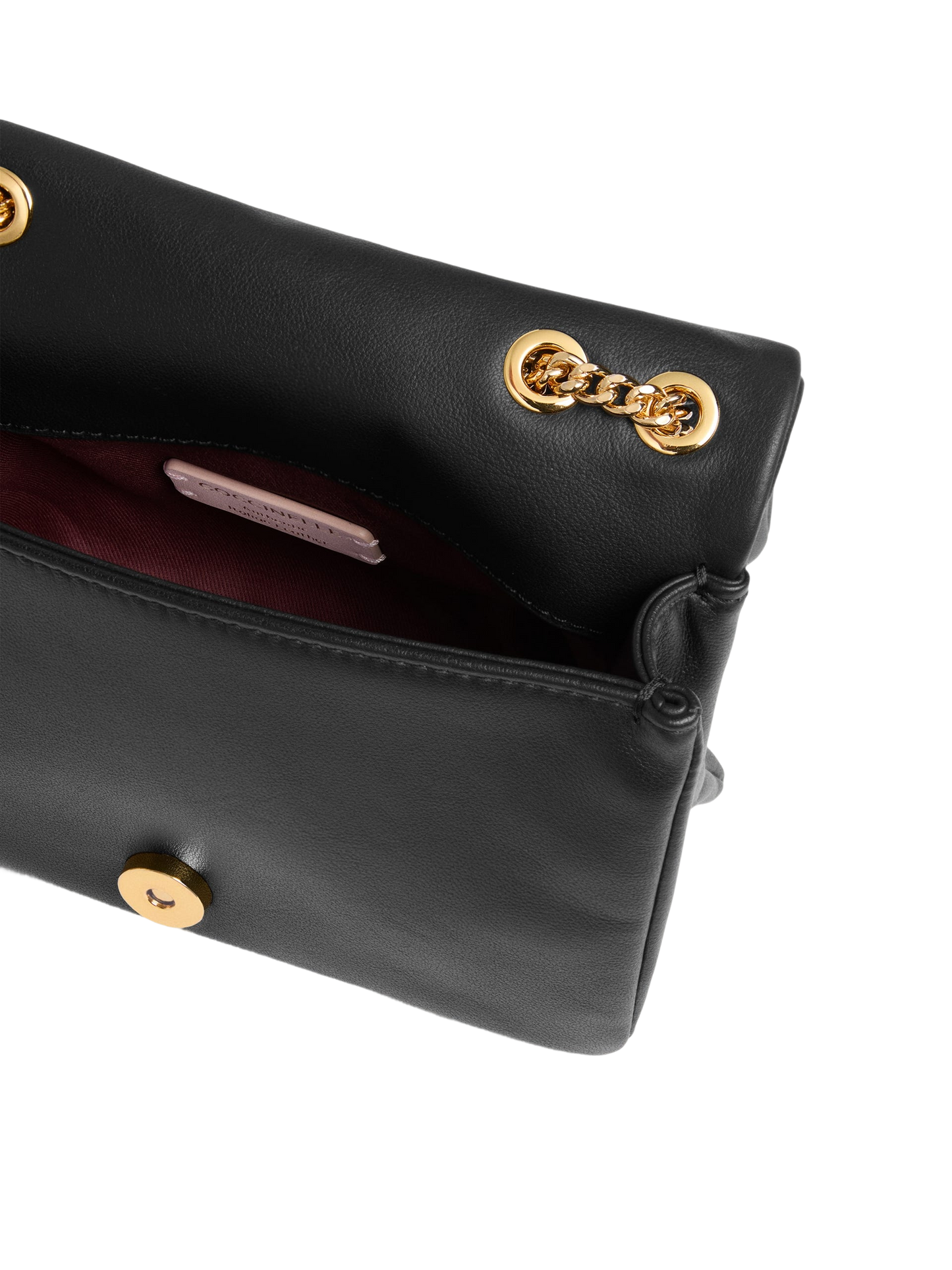 COCCINELLE Borsa Donna a Spalla Nera, In Vera Pelle, Dulse