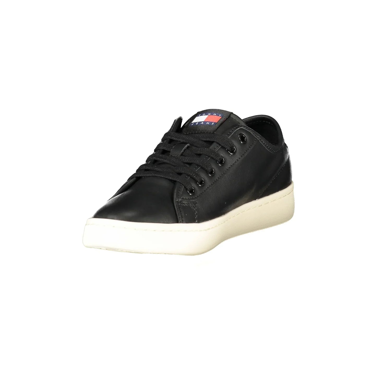 TOMMY HILFIGER Sneakers Donna Nere con Lacci e Dettagli a Contrasto