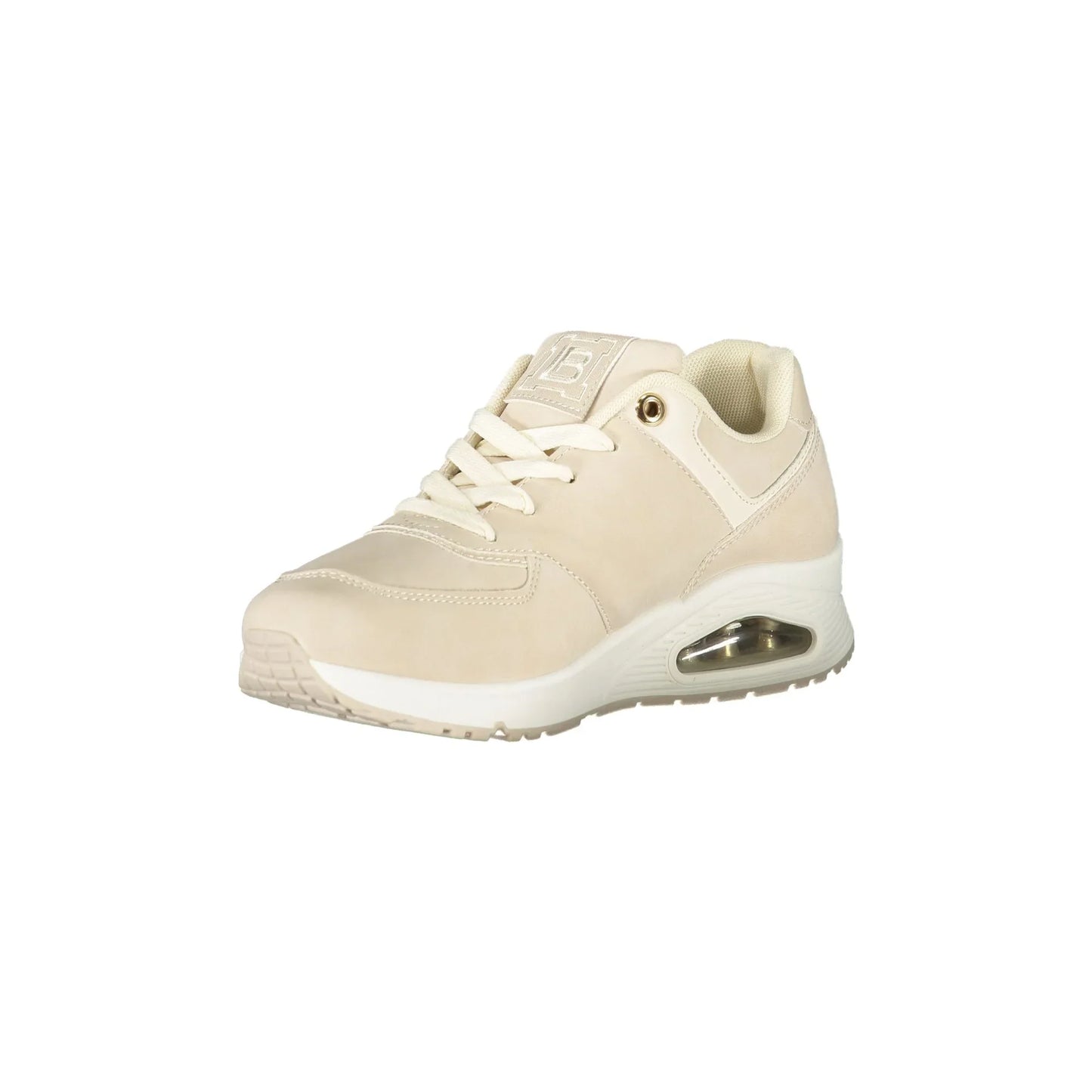 LAURA BIAGIOTTI Sneakers Donna Beige con Lacci e Strass