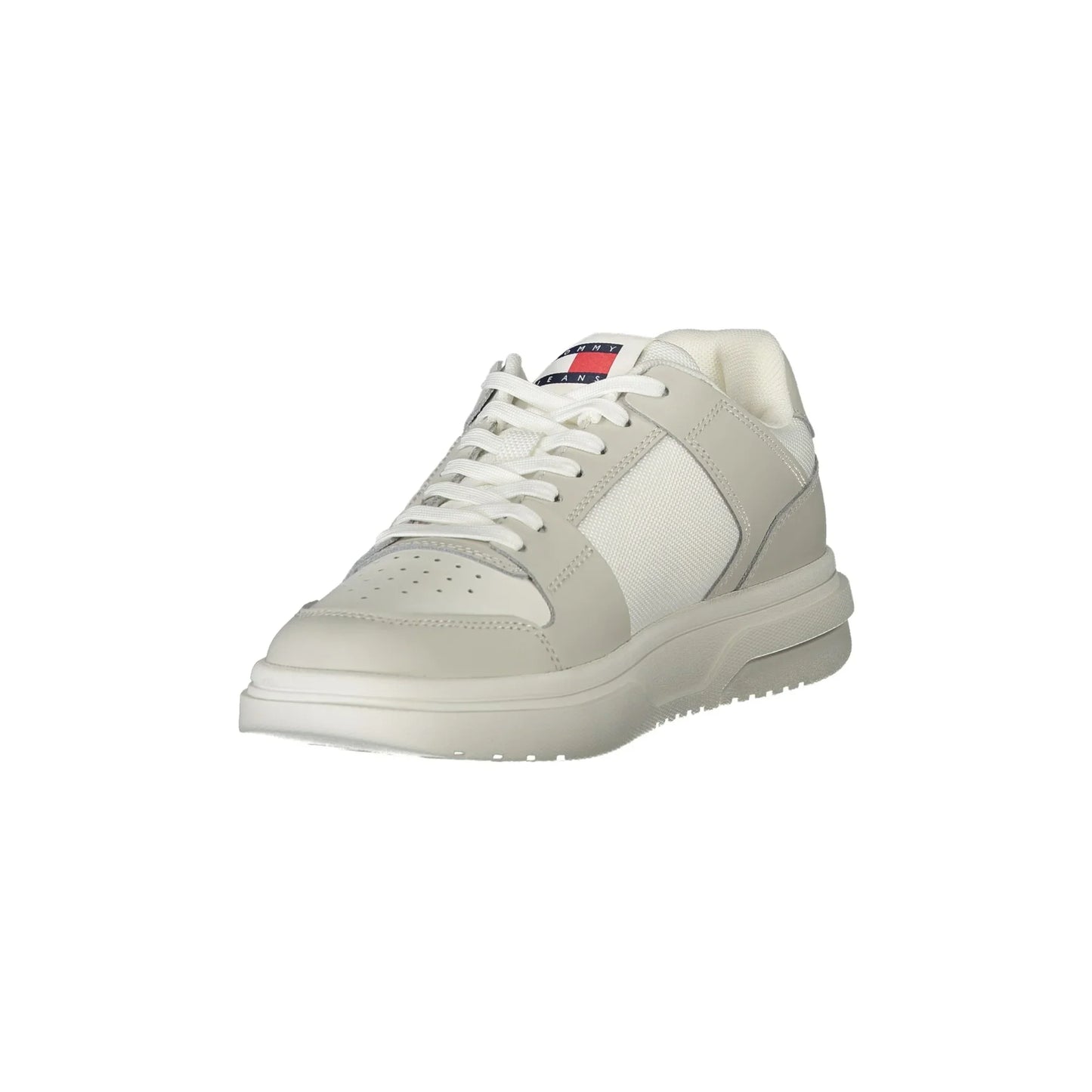 TOMMY HILFIGER Scarpe Sneakers Donna Bianche con Dettagli Grigi