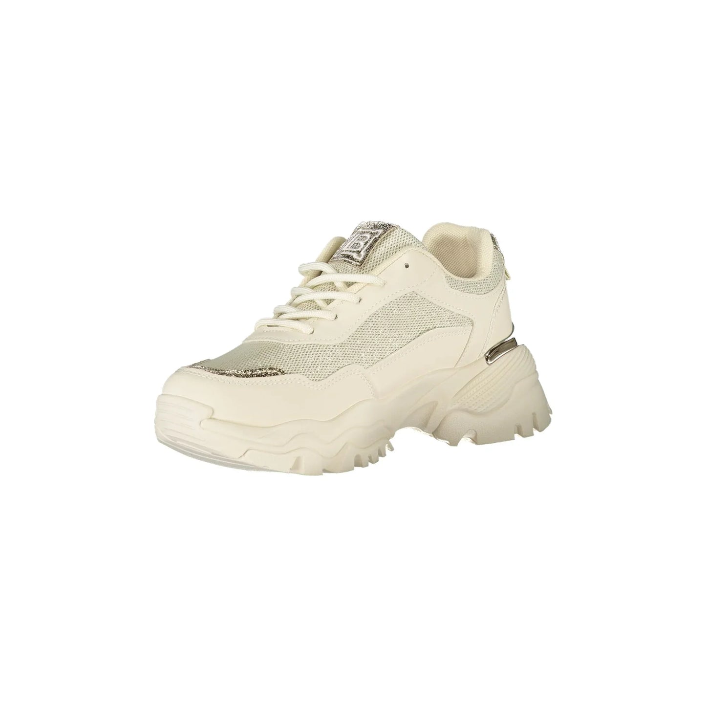 LAURA BIAGIOTTI Sneakers Donna Beige con Lacci e Dettagli Logo