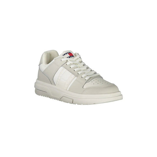 TOMMY HILFIGER Scarpe Sneakers Donna Bianche con Dettagli Grigi