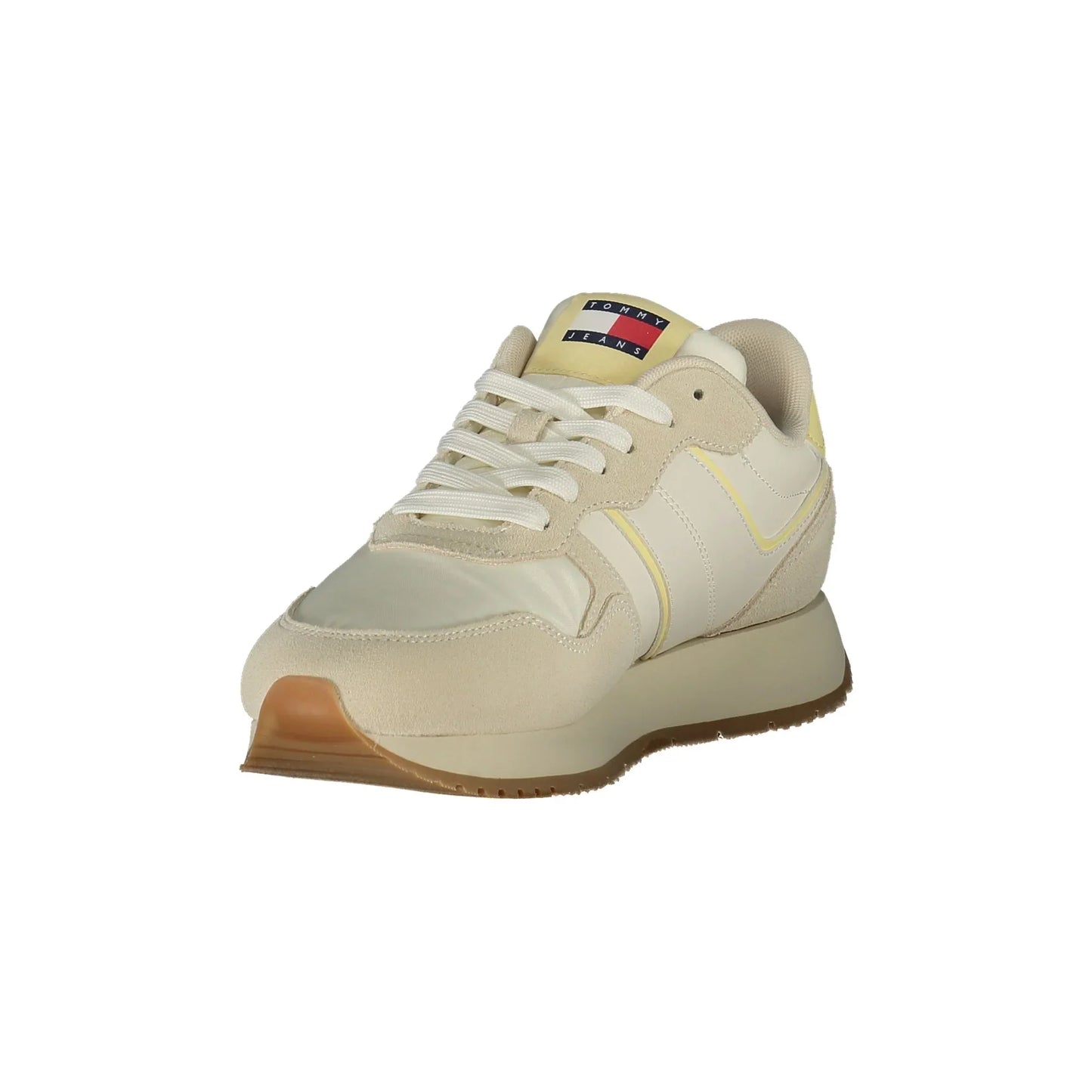 TOMMY HILFIGER Calzatura Sportiva Donna Beige con Plantare Removibile e Stampa