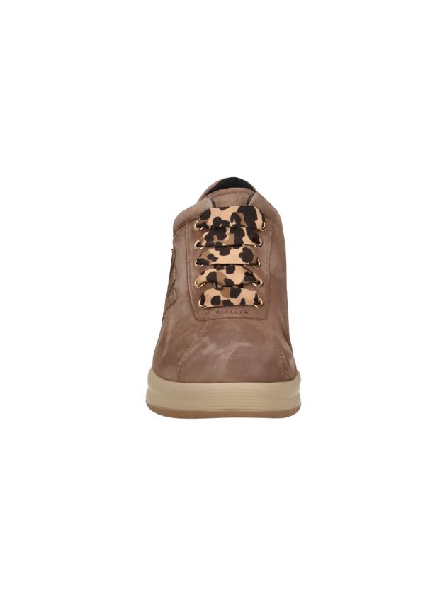 MELLUSO WALK Sneakers Donna - R25656Z - Scarpe in pelle scamosciata con lacci fantasia animalier cod R25656Z (Copia)