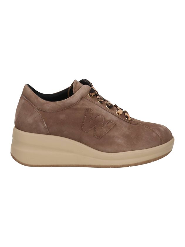 MELLUSO WALK Sneakers Donna - R25656Z - Scarpe in pelle scamosciata con lacci fantasia animalier cod R25656Z (Copia)