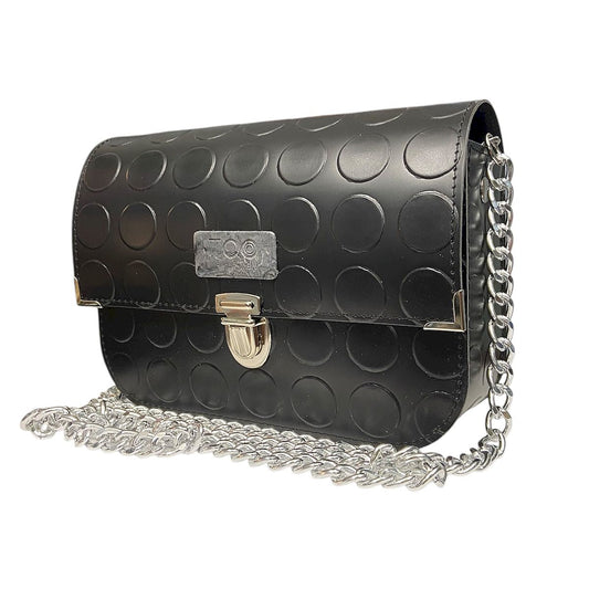 Chicca Maxi Bullonato - Borsa donna a tracolla in pelle artificiale
