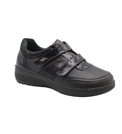 Stiledivita scarpa donna elasticizzata con velcro e calzata extra large