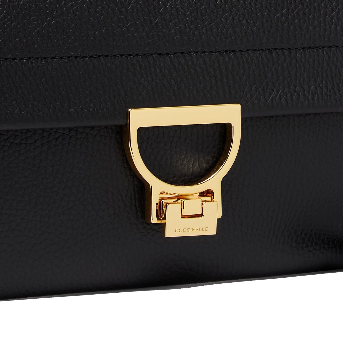 COCCINELLE Borsa Donna a Mano Nera Clutch con Tracolla, In Vera Pelle, Arlettis Mini