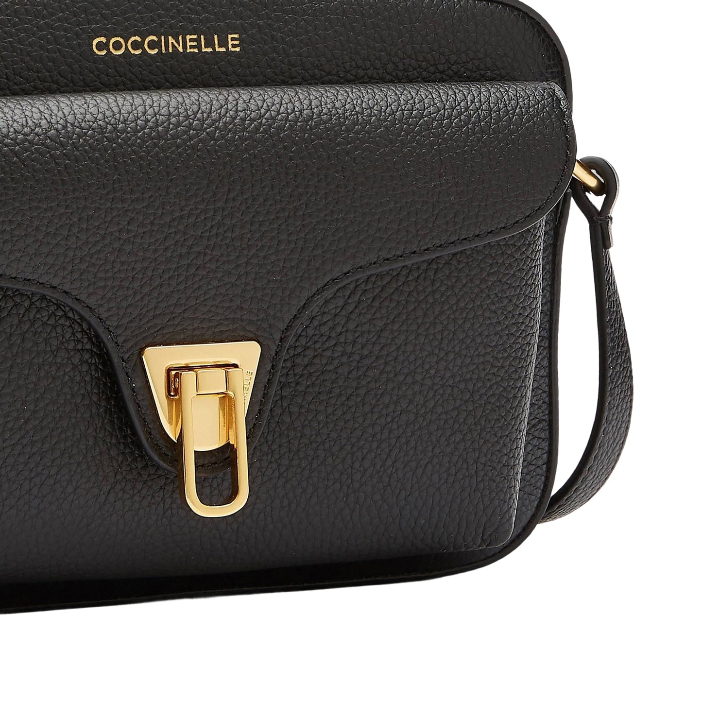 COCCINELLE Borsa Donna a Tracolla Nera, In Vera Pelle, Beat Soft Small