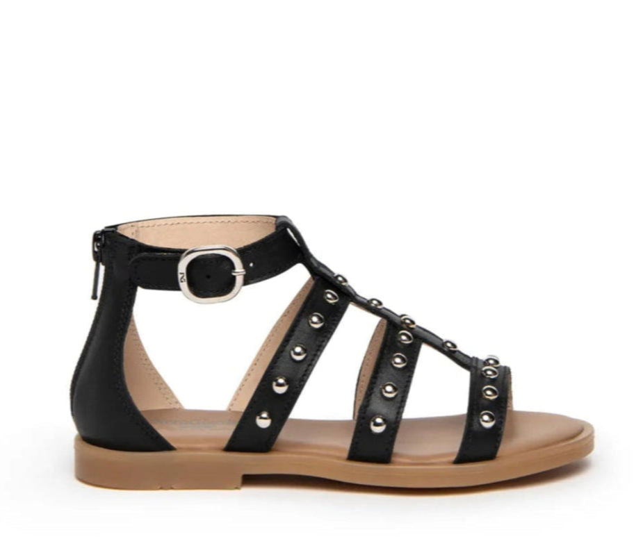 NeroGiardini E332640F Sandali Teens da Ragazza in Pelle Nero