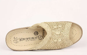 Arcopedico 1301 Ciabatta In Knitted Classic Aperta SPLASH 04 beige