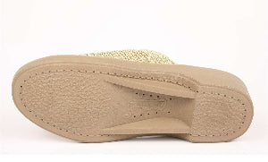 Arcopedico 1301 Ciabatta In Knitted Classic Aperta SPLASH 04 beige