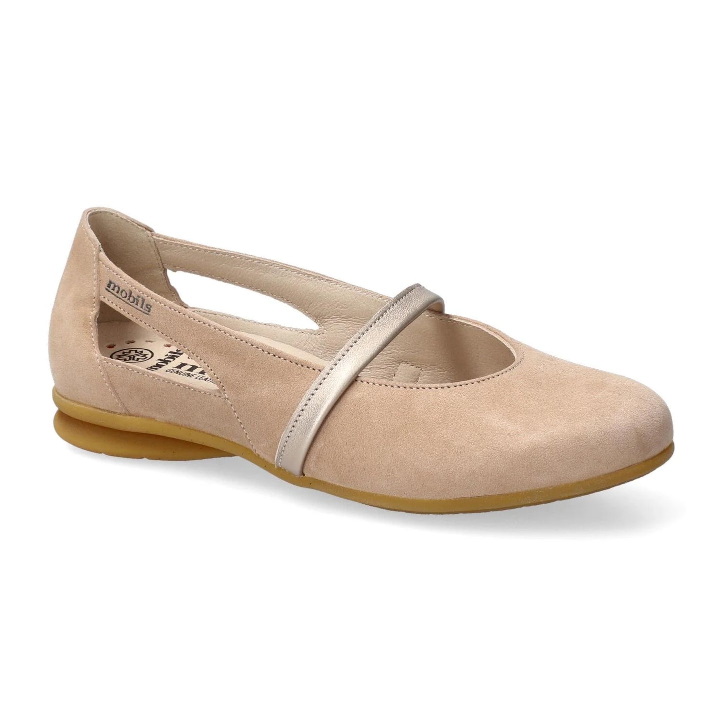 Samya beige Ballerina Mobils by mephisto con plantare estraibile