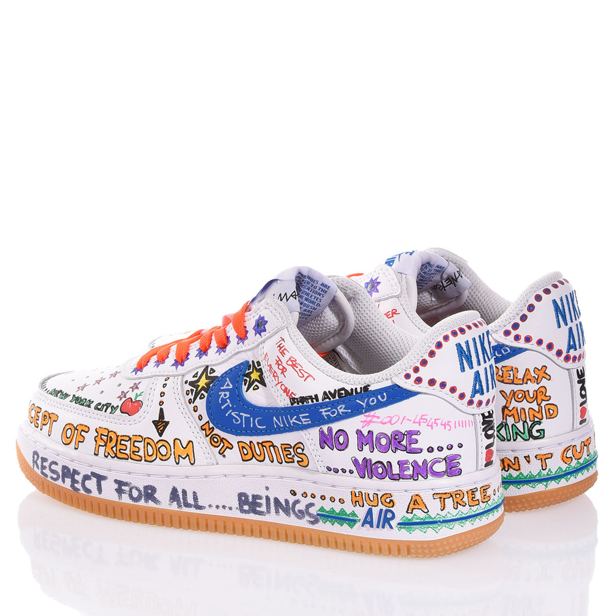 Nike Air Force 1 White Written