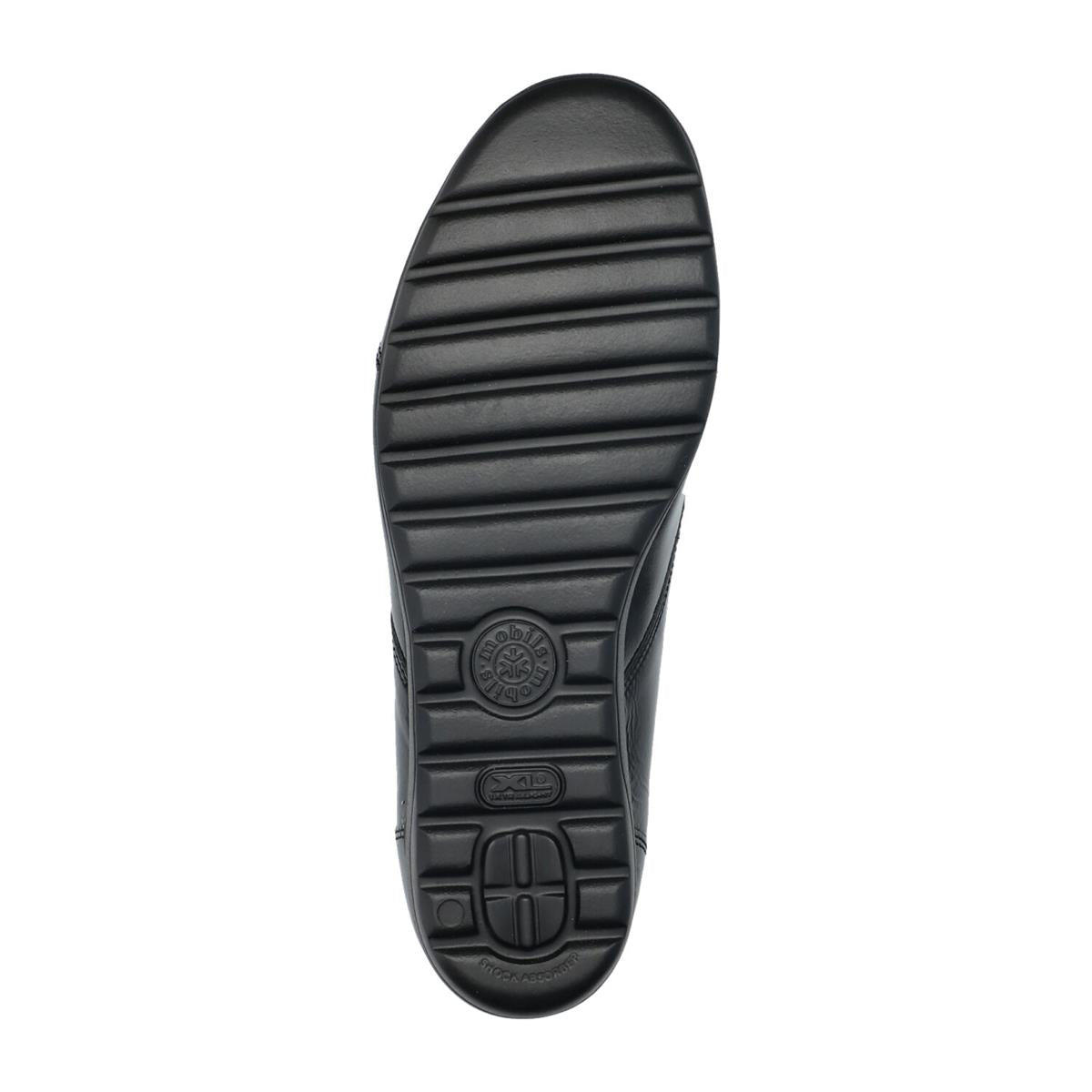 MOBILS by Mephisto BRANDA VERNIS FRIPE 1014N/NAPLACK 00 BLACK – Scarpe donna in pelle con plantare estraibile