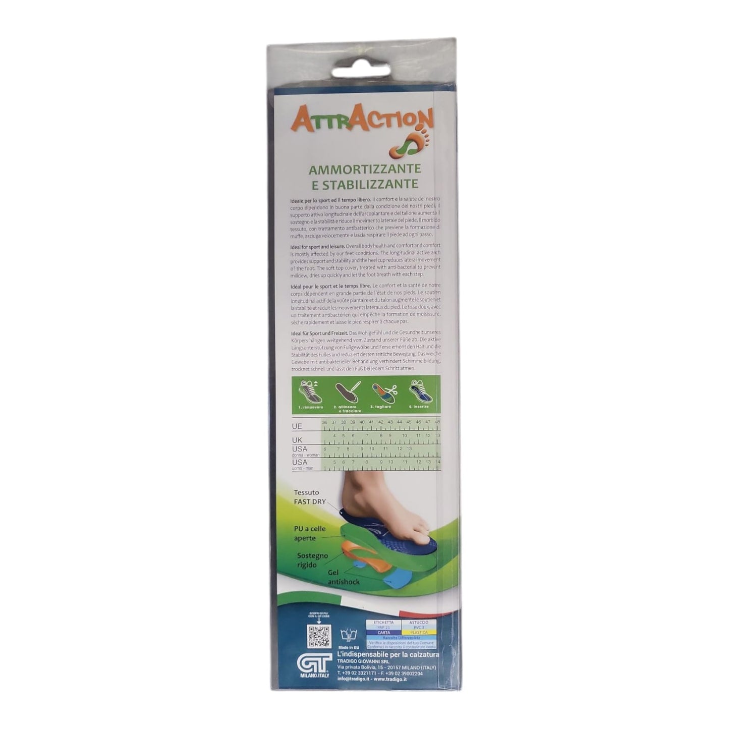 GT AttrAction soletta sostitutiva 613.001.005 ammortizzante /stabilizzante/antishock