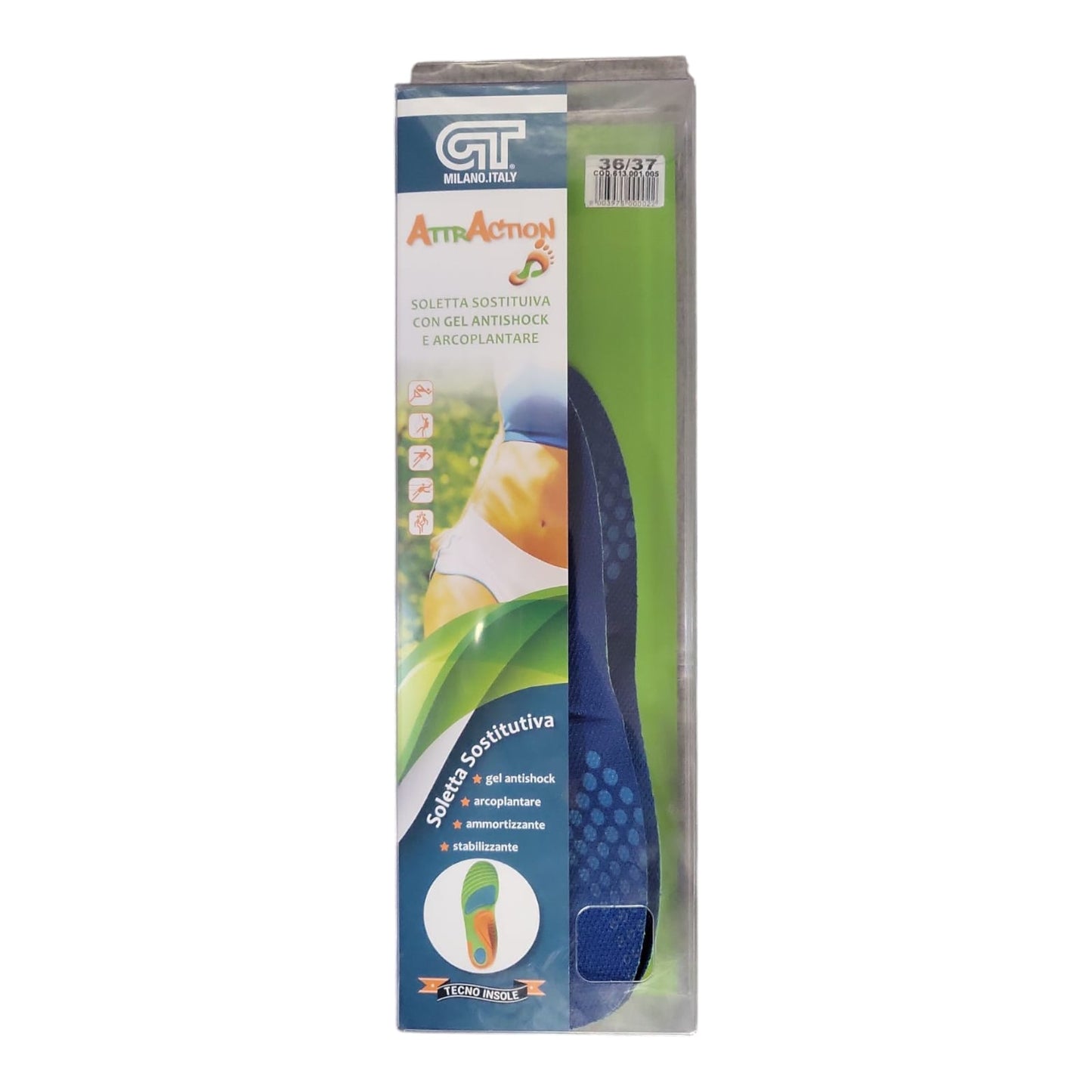 GT AttrAction soletta sostitutiva 613.001.005 ammortizzante /stabilizzante/antishock