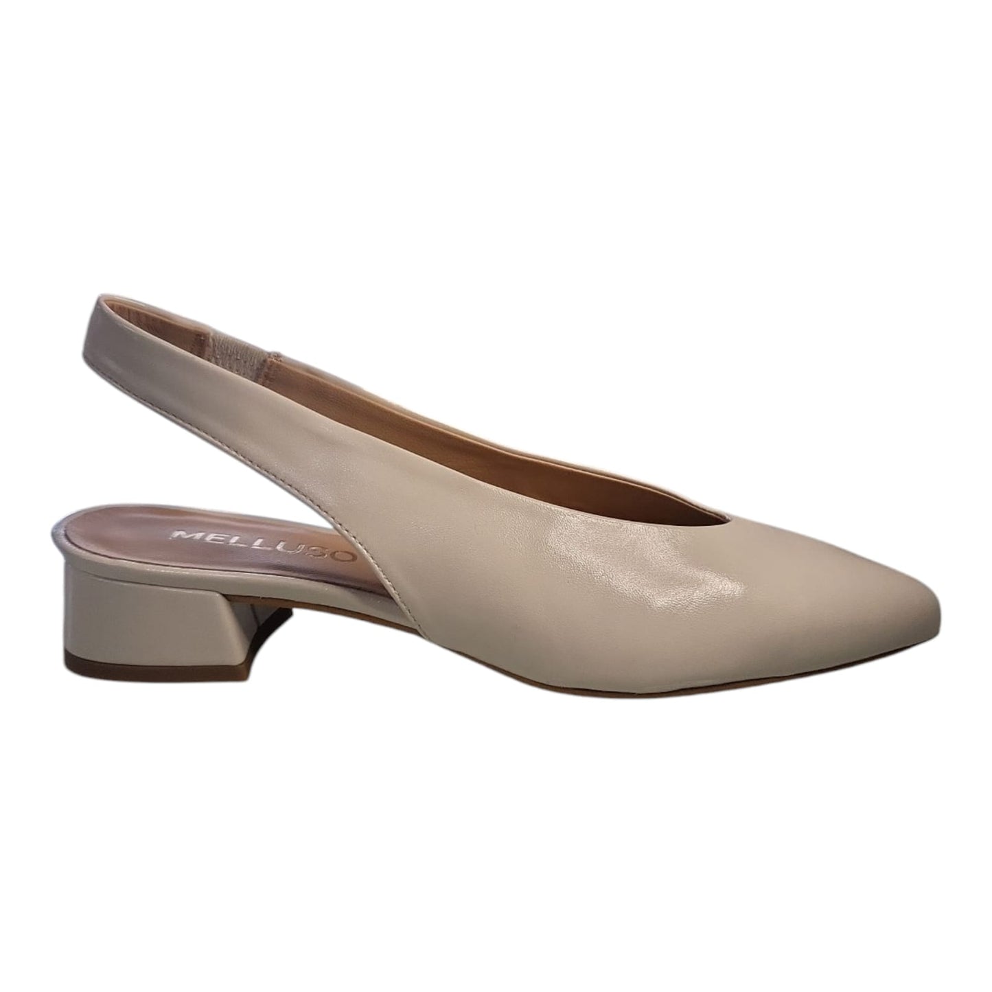 Melluso slingback donna con cinturino in pelle milk D156Z