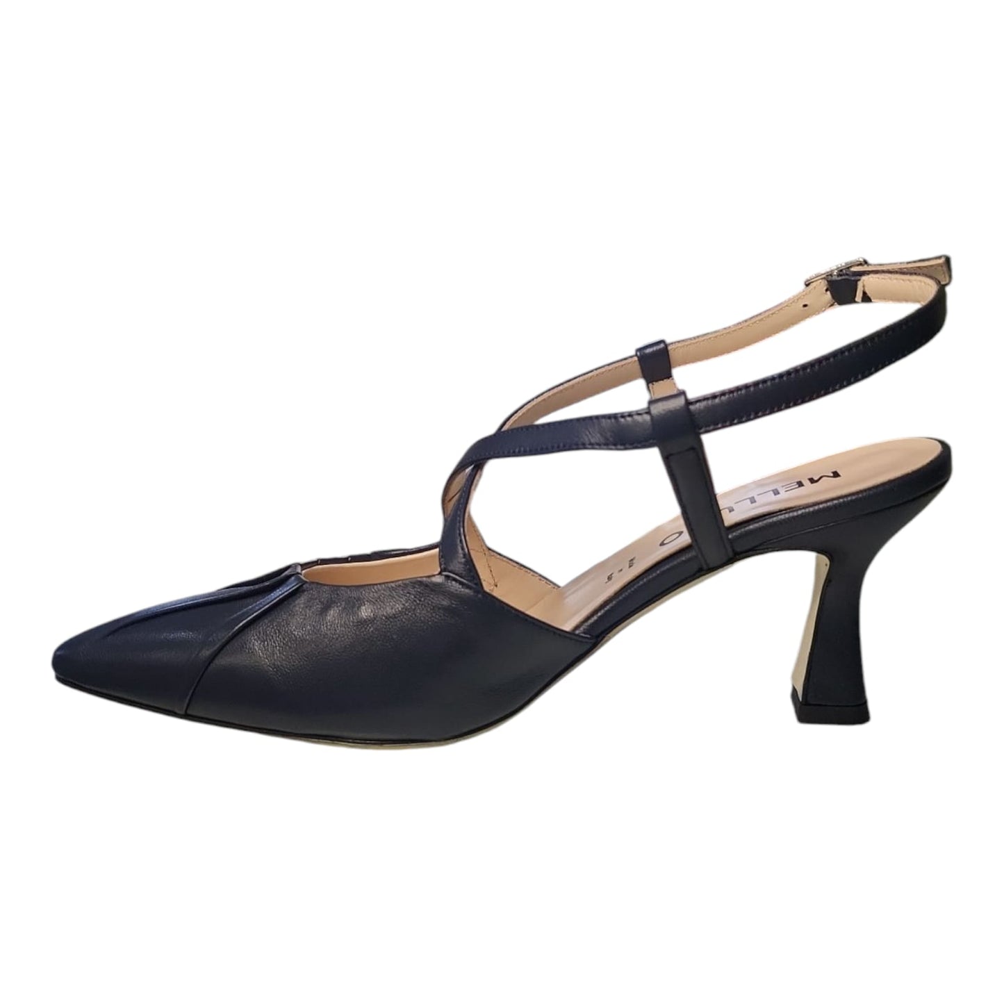 Melluso Décolleté-slingback in nappetta blu E1678Z
