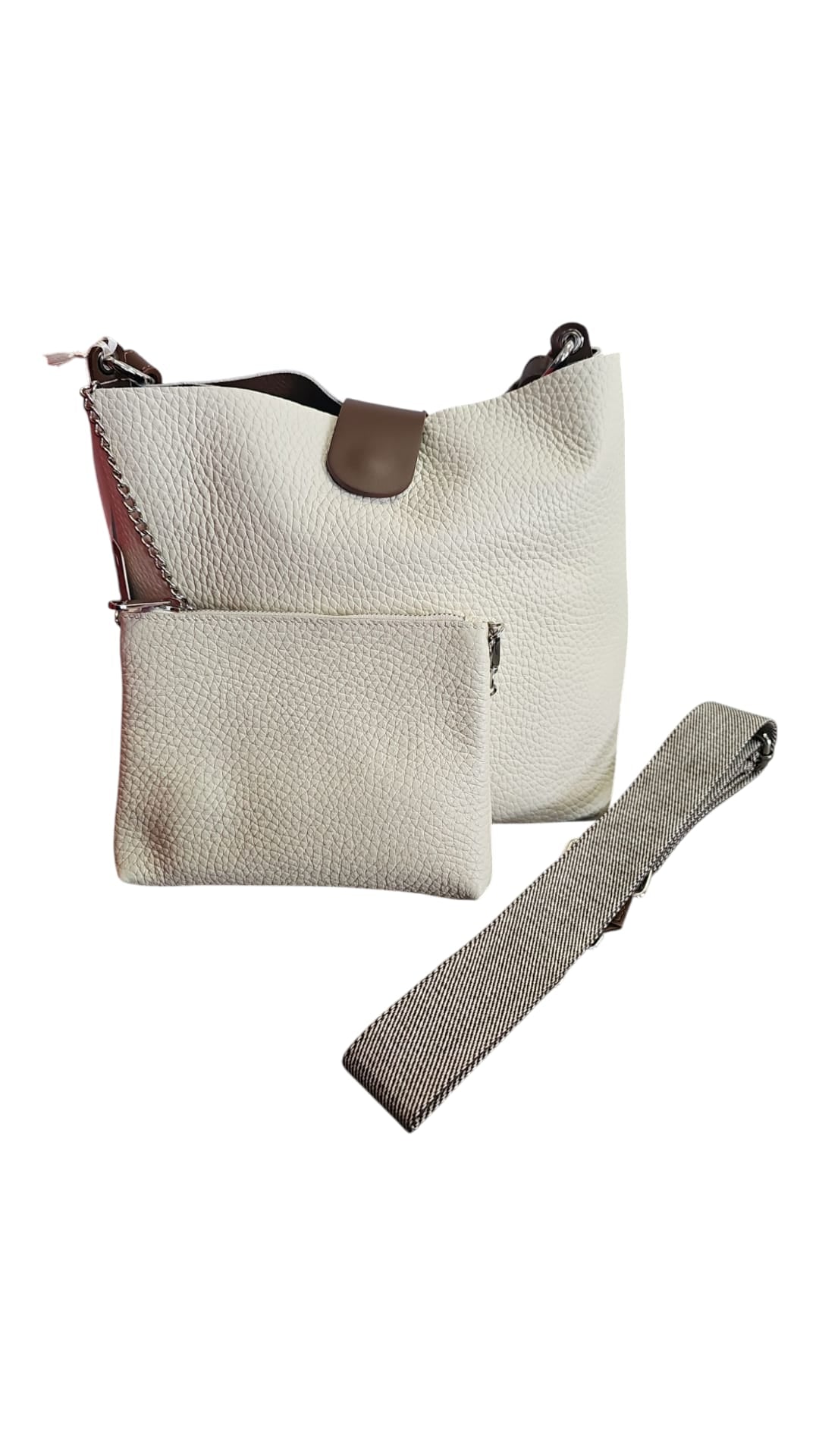 Pelletteria Veneta Borsa a spalla in pelle dollaro V25201