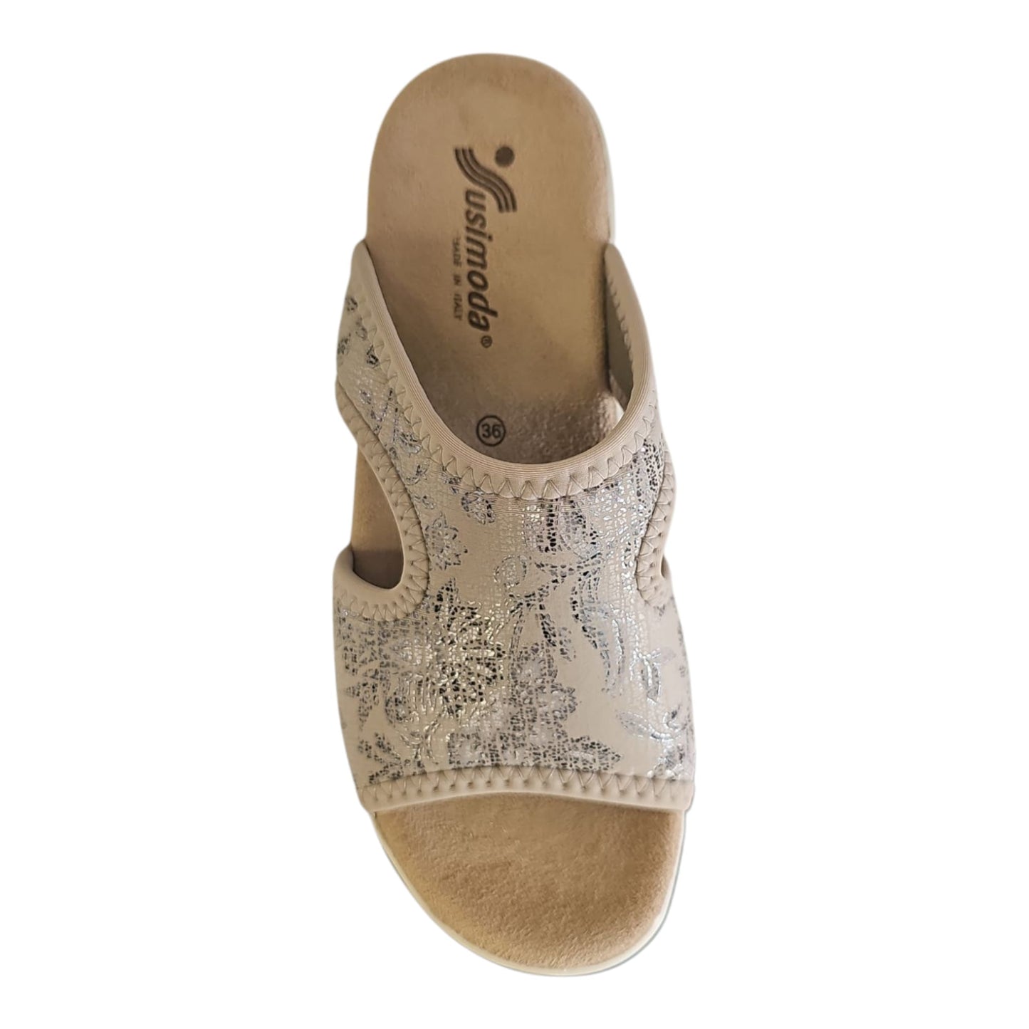Ciabatta Susimoda 1969 in lycra BEIGE elasticizzata