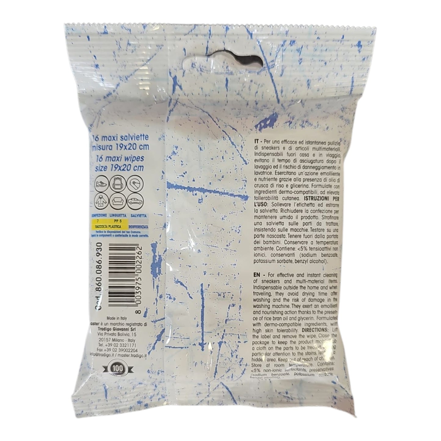 Master Salviette detergenti maxi linea sneakers