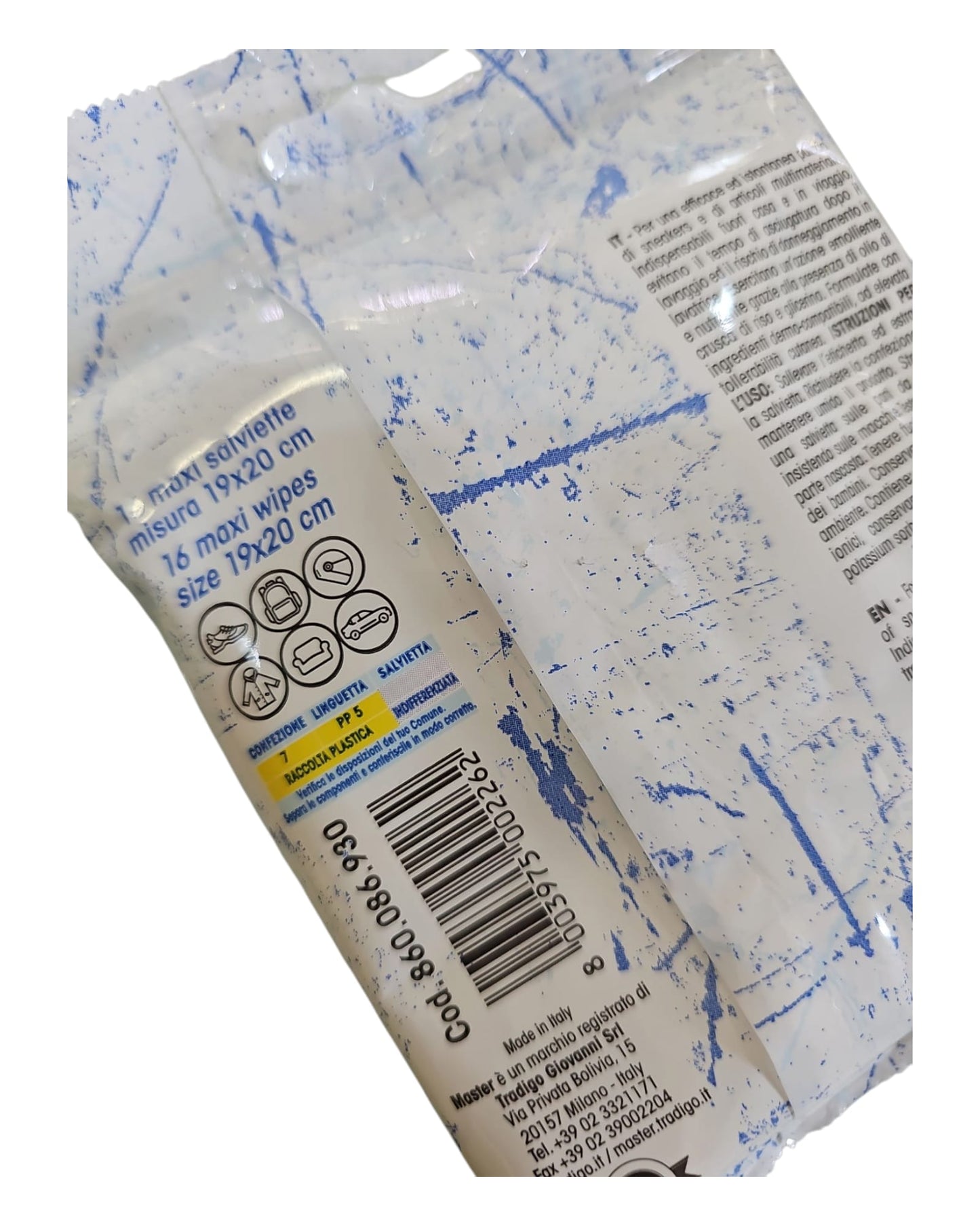 Master Salviette detergenti maxi linea sneakers