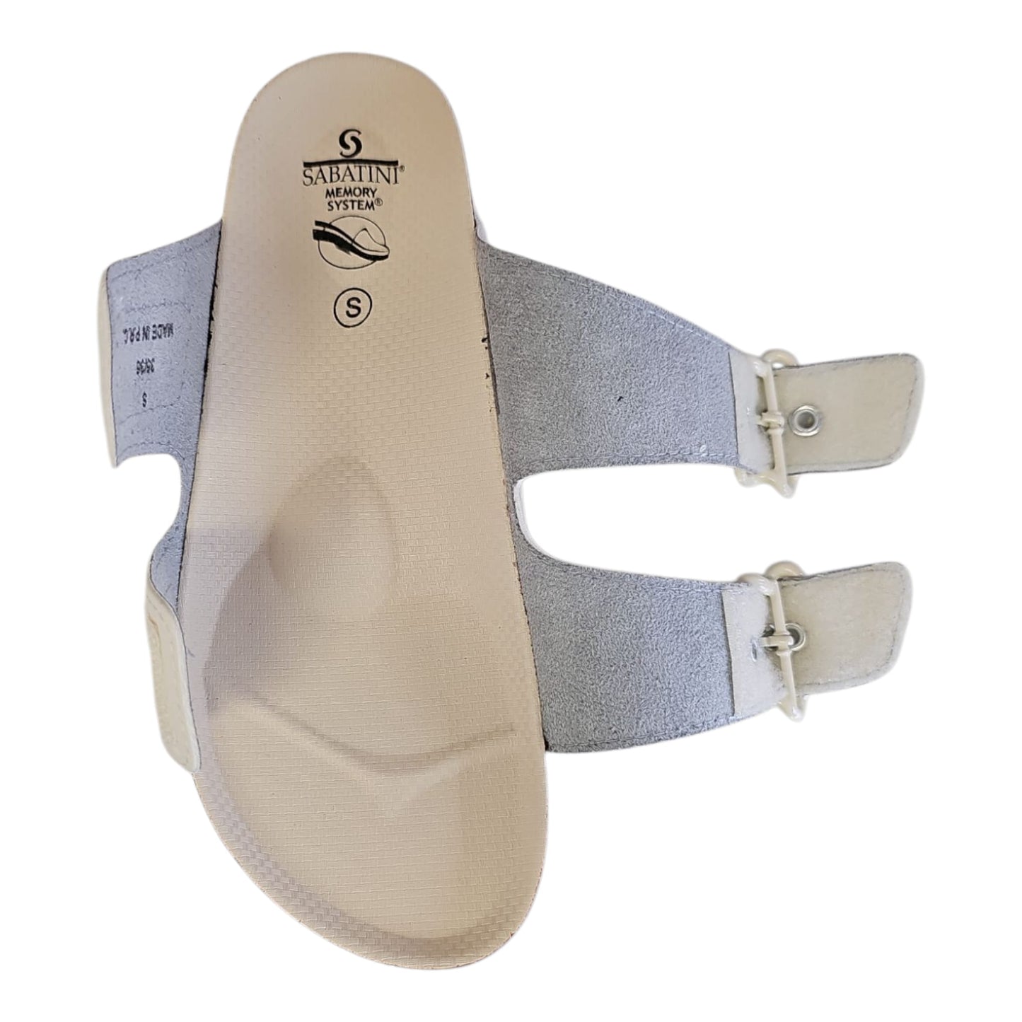 Ciabatte Sabatini donna Bianco Panna con doppio velcro – Memory