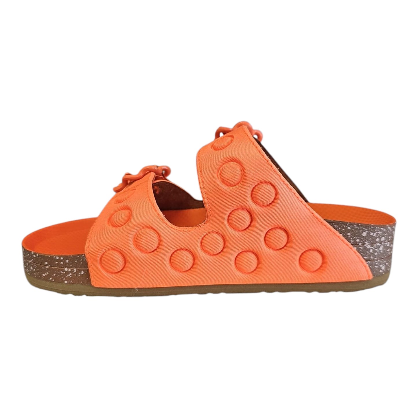 Ciabatte Sabatini donna arancio con doppio velcro – Memory